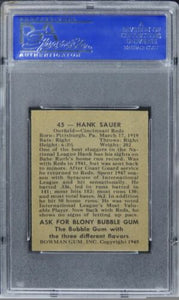 1948 Bowman Hank Sauer #45 PSA 8 NM-MT