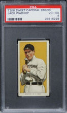 Load image into Gallery viewer, 1909 T206 Sweet Caporal 350/30 Jack Warhop PSA 4 VG-EX