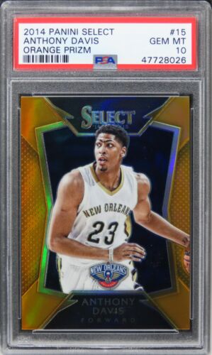 2014 Panini Select Anthony Davis ORANGE PRIZM /60 #15 PSA 10 GEM MINT