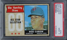 Load image into Gallery viewer, 1968 Topps Rod Carew ALL STAR HOF #363 PSA 9 MINT