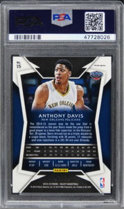 2014 Panini Select Anthony Davis ORANGE PRIZM /60 #15 PSA 10 GEM MINT