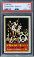 Load image into Gallery viewer, 1973 Topps Kareem Abdul-Jabbar HOF #50 PSA 9 MINT