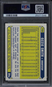 2001 Topps Ozzie Smith 1987 THROUGH THE YEARS HOF #37 PSA 10 GEM MINT