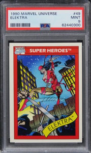 1990 Marvel Universe Elektra #49 PSA 9 MINT