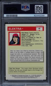 1990 Marvel Universe Elektra #49 PSA 10 GEM MINT