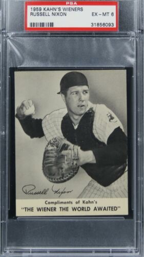 1959 Kahn's Wieners Russell Nixon PSA 6 EX-MT