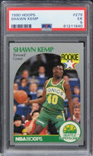 Load image into Gallery viewer, 1990 Hoops Shawn Kemp Future HOF ROOKIE RC #279 PSA 5 EX