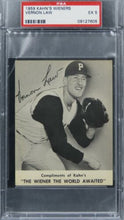 Load image into Gallery viewer, 1959 Kahn&#39;s Wieners Vernon Law PSA 5 EX