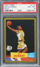 Load image into Gallery viewer, 2007 Topps Kevin Durant GOLD /2007 Future HOF ROOKIE RC #112 PSA 8 NM-MT