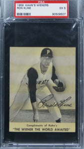 1959 Kahn's Wieners Ron Kline PSA 5 EX