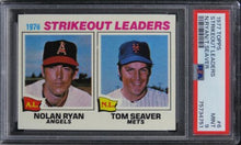 Load image into Gallery viewer, 1977 Topps Strikeout Leaders N.RYAN/T.SEAVER HOF #6 PSA 9 MINT