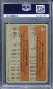 1972 Topps Pirates Rookies F.CAMBRIA/R.ZISK #392 PSA 9 MINT