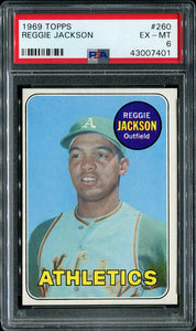 1969 Topps Reggie Jackson PSA 6 (Priced $20 below VCP)
